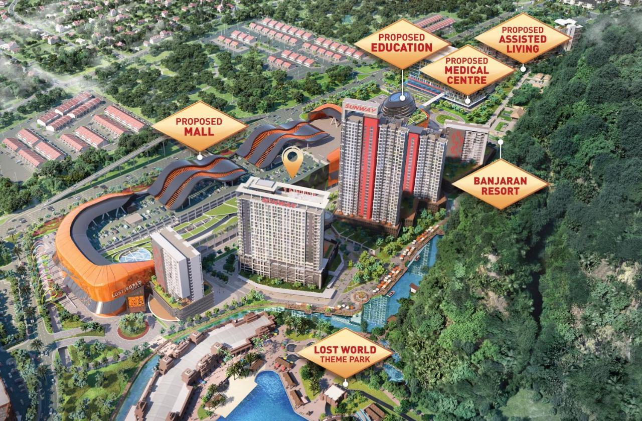 Ipoh Tambun Lost World Sunway Onsen Suites Luna 2R2B 8Paxs Exterior foto
